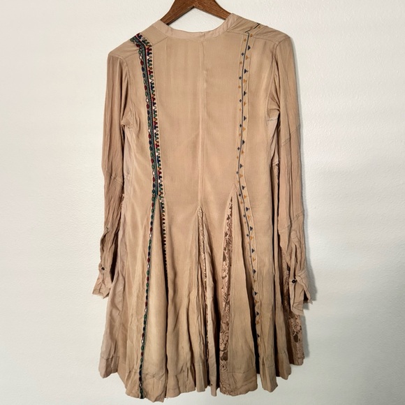 Free People One embroidered lace mini dress size XS - Picture 5 of 7